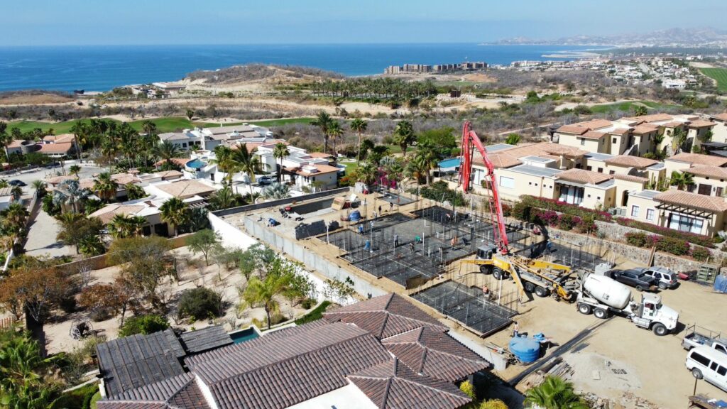A home being built in Puerto Los Cabo by our building contractors
